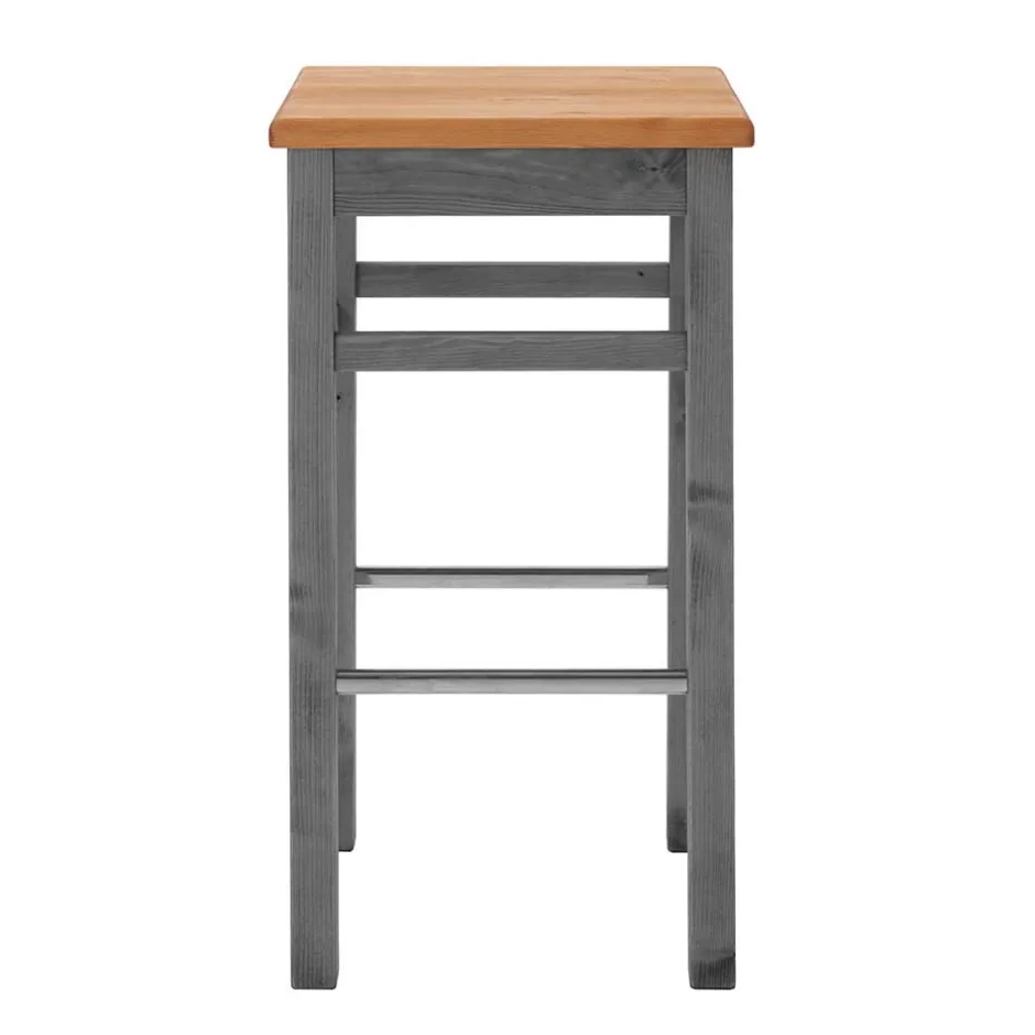 Pharao24 Massivholz Barhocker Candabria> Barmöbel|Hocker