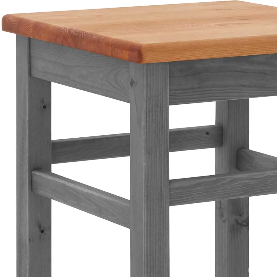 Pharao24 Massivholz Barhocker Candabria> Barmöbel|Hocker