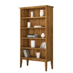 Pharao24 Massivholz Bücherregal Tyvoria> Wohnzimmerregale|Massivholzregale