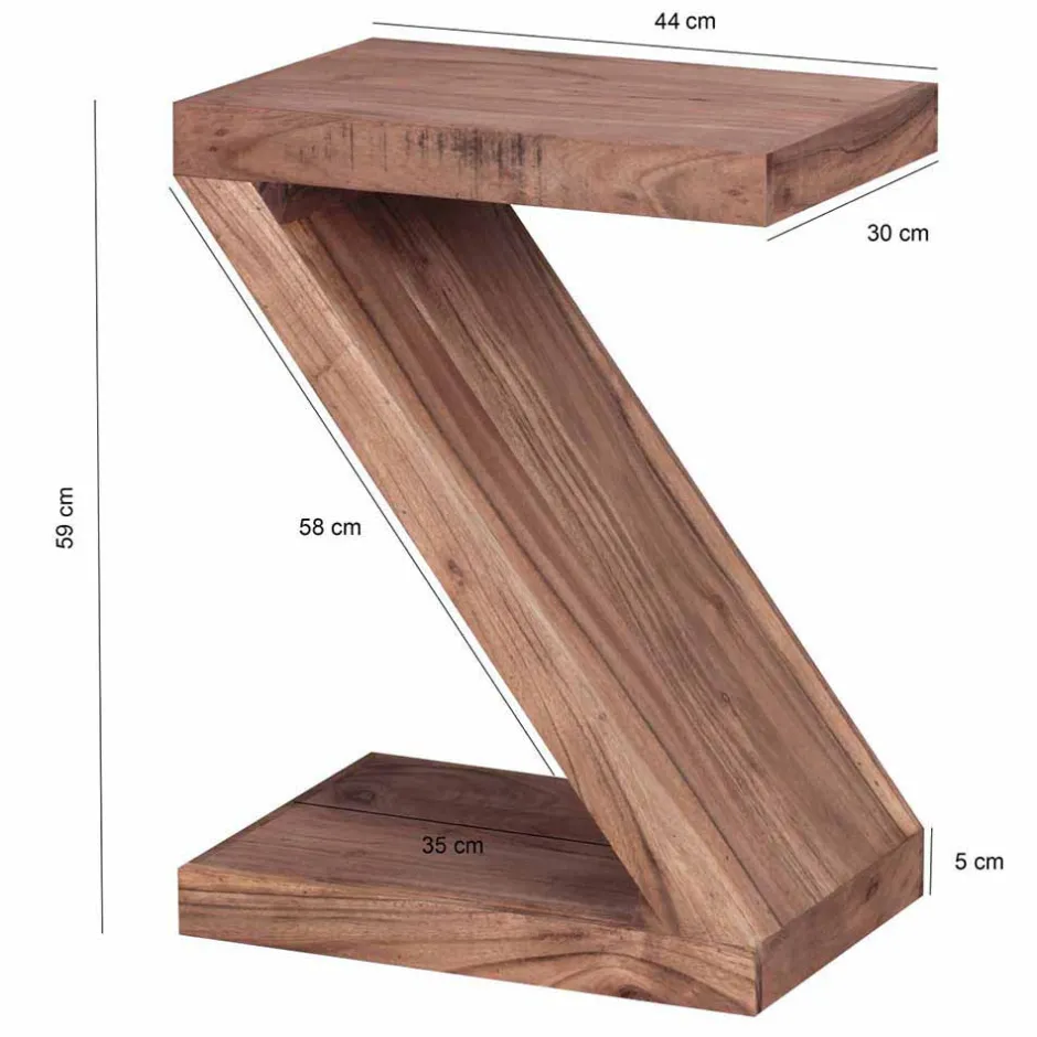 Pharao24 Massivholz Beistelltisch Selvas> Telefontische