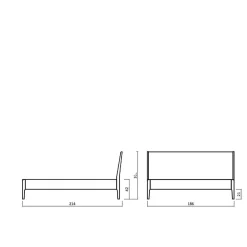 Einzelbetten*Pharao24 Massivholz Bettgestell Pancrazio