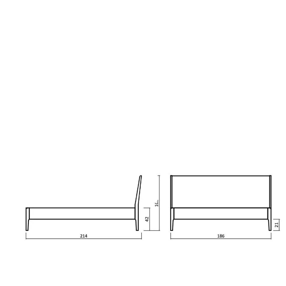 Einzelbetten*Pharao24 Massivholz Bettgestell Pancrazio