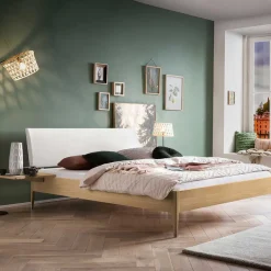 Pharao24 Massivholz Doppelbett Eiche hell Spiaggi> Massivholzbetten