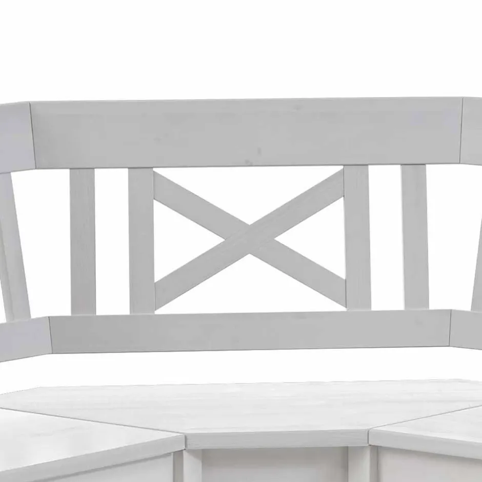 Holzbänke|Esszimmerbänke*Pharao24 Massivholz Eckbank Megida