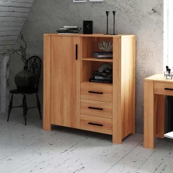 Pharao24 Massivholz Highboard Lasmus> Massivholzmöbel|Küchenkommode