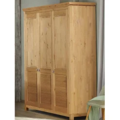 Pharao24 Massivholz Kleiderschrank Movay> Drehtürenschränke|Massivholz Kleiderschränke