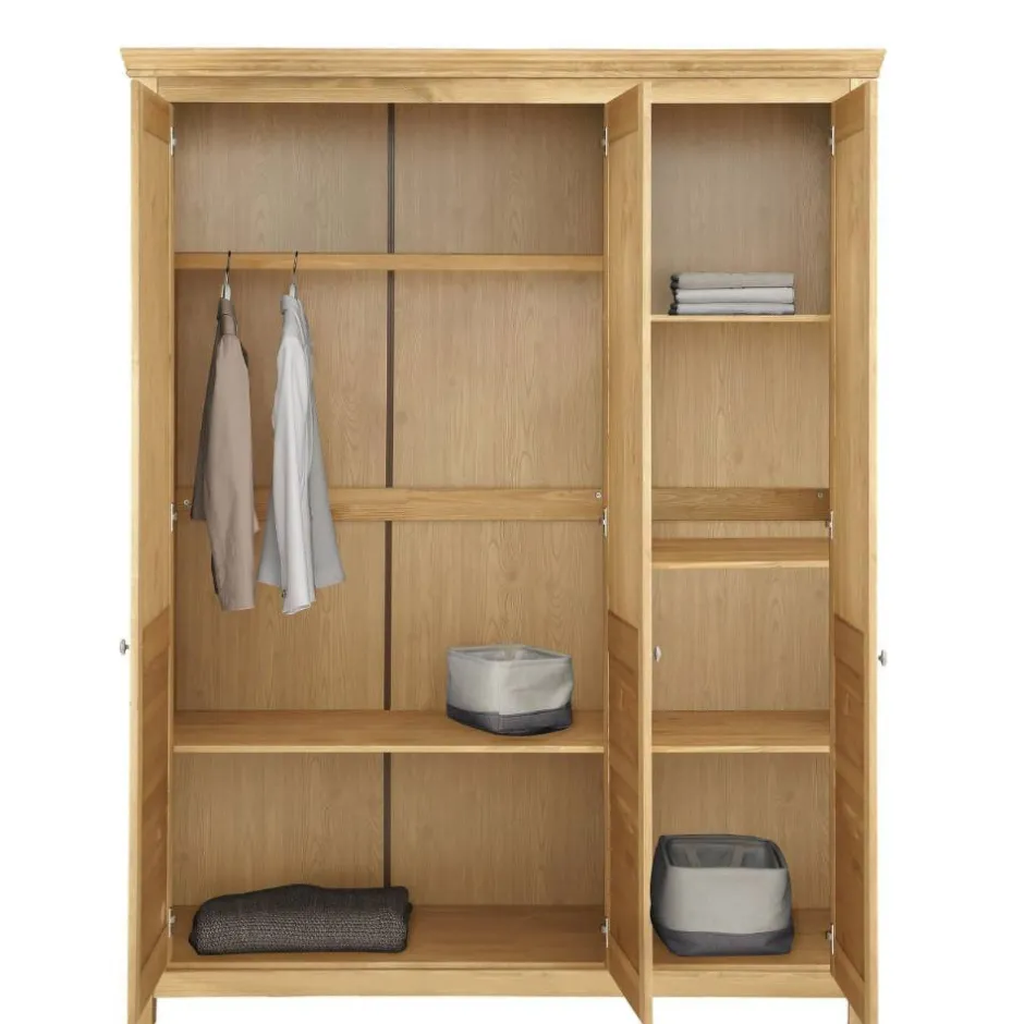 Pharao24 Massivholz Kleiderschrank Movay> Drehtürenschränke|Massivholz Kleiderschränke