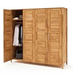 Pharao24 Massivholz Kleiderschrank Serinos><noscript><img width=
