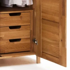 Pharao24 Massivholz Kleiderschrank Serinos><noscript><img width=