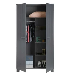 Pharao24 Massivholz Kleiderschrank Kojas><noscript><img width=