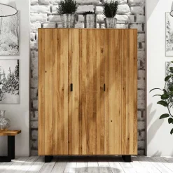 Pharao24 Massivholz Kleiderschrank Vaneri><noscript><img width=