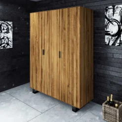 Pharao24 Massivholz Kleiderschrank Vaneri><noscript><img width=