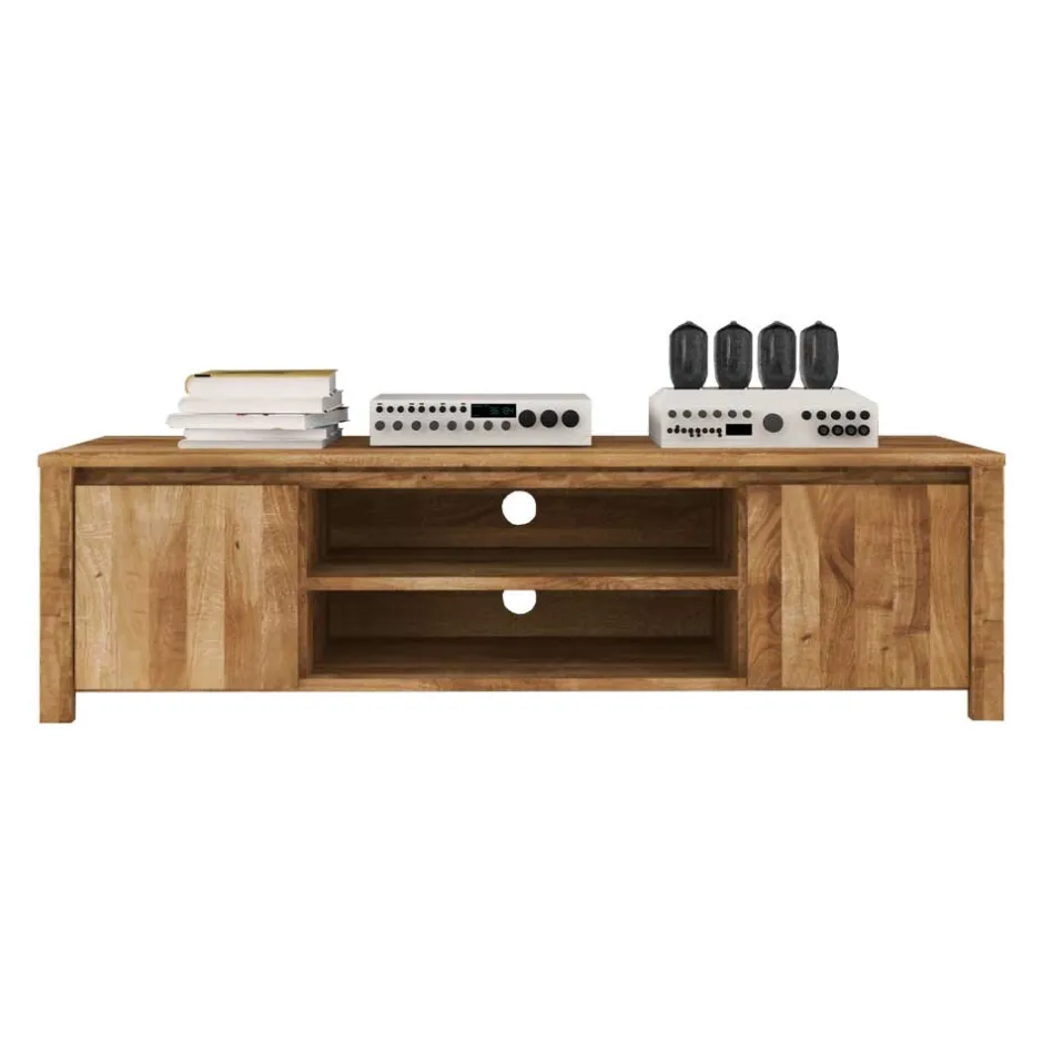 Massivholz Tv Möbel|Fernsehtische*Pharao24 Massivholz Lowboard Rameira