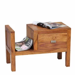 Nachtkommoden|Nachttisch*Pharao24 Massivholz Nachtkonsole Arendal