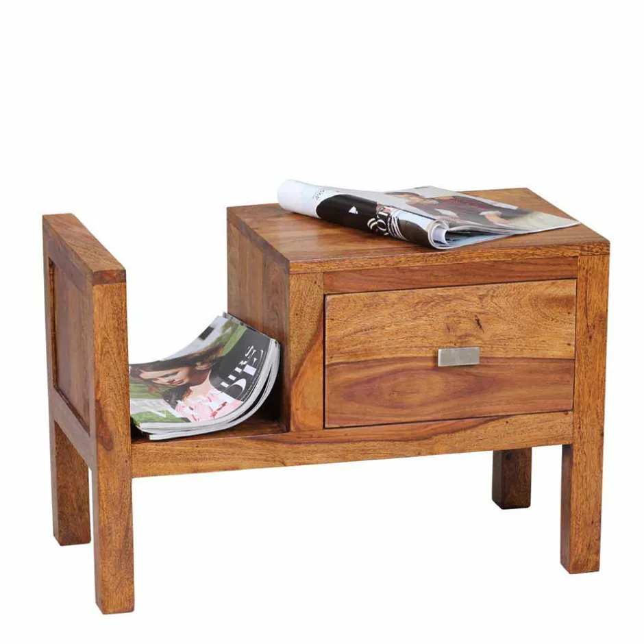 Nachtkommoden|Nachttisch*Pharao24 Massivholz Nachtkonsole Arendal