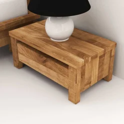Nachtkommoden|Nachttisch*Pharao24 Massivholz Nachttisch Rameira
