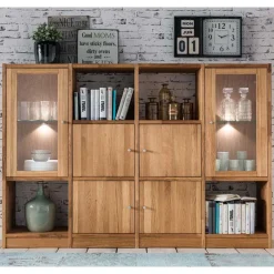 Raumteiler|Wohnzimmerregale*Pharao24 Massivholz Regalwand Dascalo