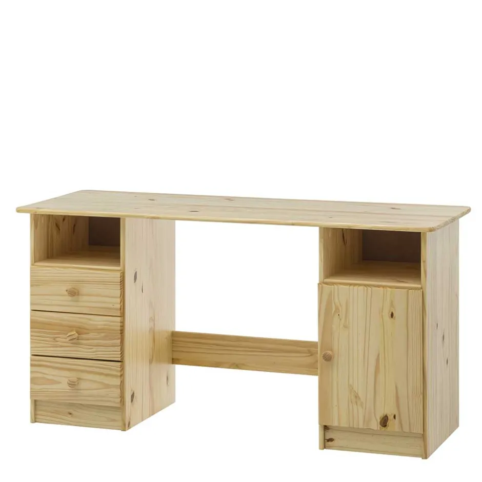 Schreibtische|Computertische*Pharao24 Massivholz Schreibtisch Stopp