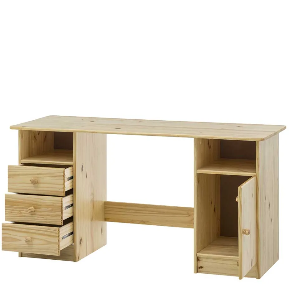 Schreibtische|Computertische*Pharao24 Massivholz Schreibtisch Stopp