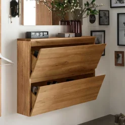 Pharao24 Massivholz Schuhschrank Nietran><noscript><img width=