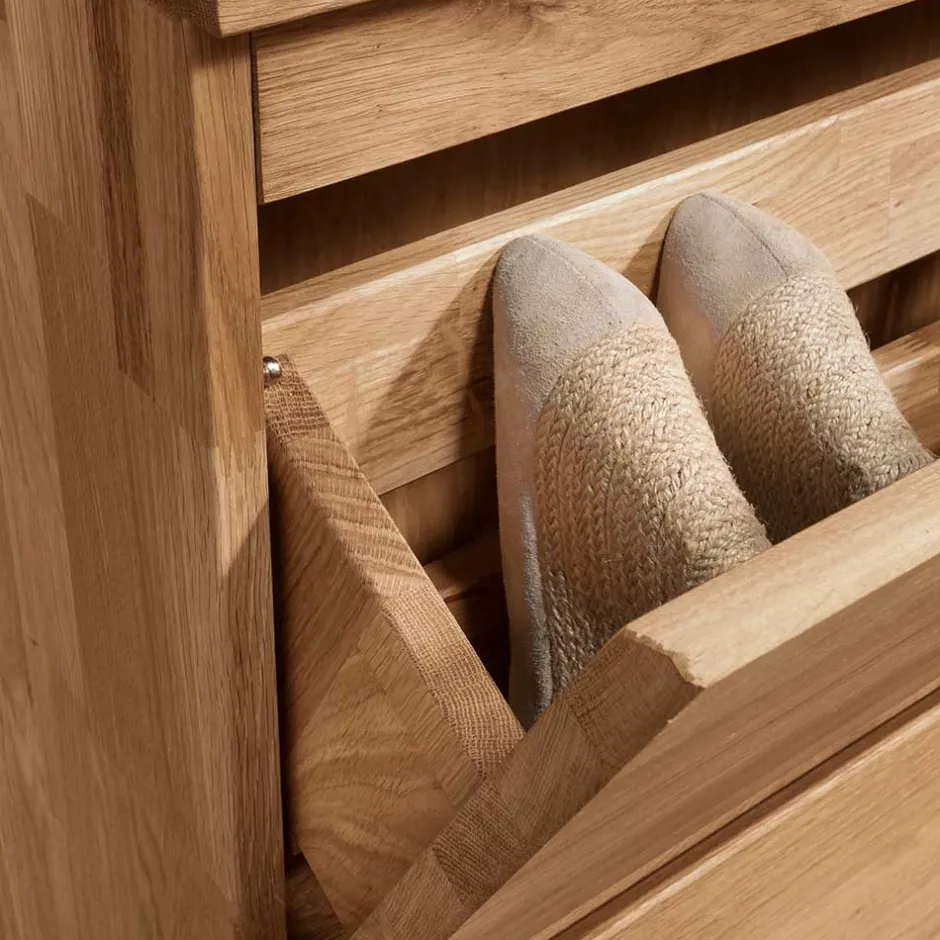 Pharao24 Massivholz Schuhschrank Nietran> Schuhkipper|Schuhschränke