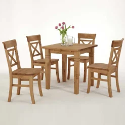 Tischgruppen|Essgruppe*Pharao24 Massivholz Sitzgruppe Devan