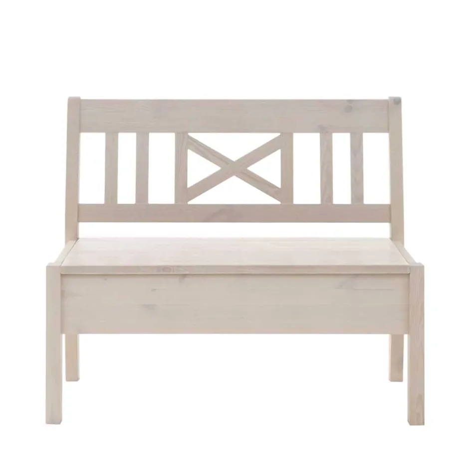 Pharao24 Massivholz Truhenbank Megida> Küchenbank|Garderobenbänke