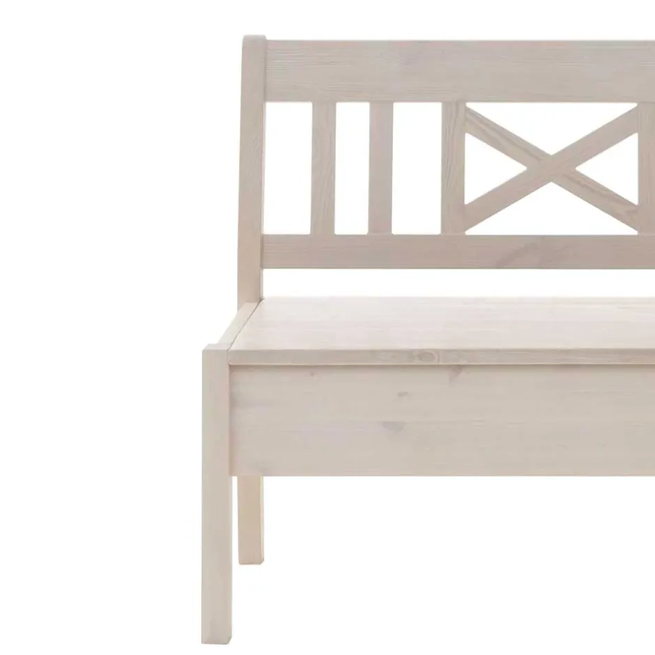 Pharao24 Massivholz Truhenbank Megida> Küchenbank|Garderobenbänke