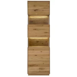 Massivholzmöbel|Vitrinenschrank*Pharao24 Massivholz Vitrine Klever