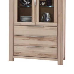 Pharao24 Massivholz Vitrinenschrank Stonecca> Vitrinenschrank|Wohnzimmervitrinen