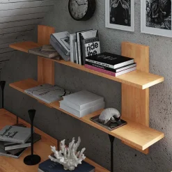 Pharao24 Massivholz Wandregal Lasmus> Hängeregale|Wohnzimmerregale