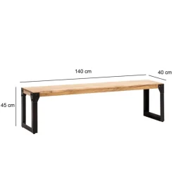 Pharao24 Massivholzbank Duben><noscript><img width=