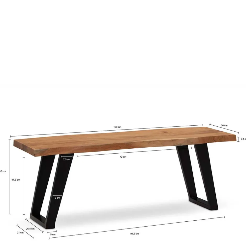 Küchenbank|Esszimmerbänke*Pharao24 Massivholzbank Fieni