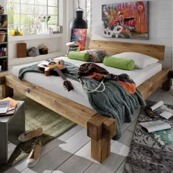Doppelbetten|Massivholzbetten*Pharao24 Massivholzbett Campane