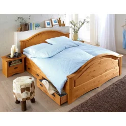 Massivholzmöbel|Funktionsbetten*Pharao24 Massivholzbett Delian