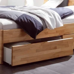 Doppelbetten|Massivholzbetten*Pharao24 Massivholzbett Focksin