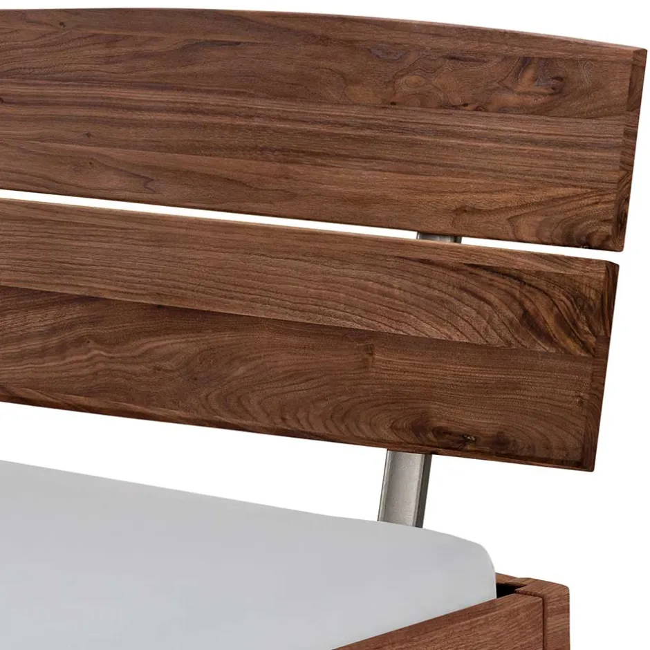 Pharao24 Massivholzbett Nussbaum Calmagon> Doppelbetten|Massivholzbetten