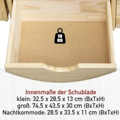 Komfortbetten|Einzelbetten*Pharao24 Massivholzbett Oliver