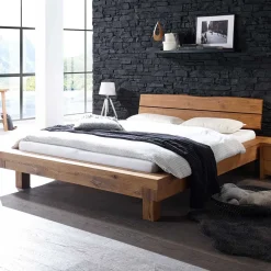 Massivholzbetten|Balkenbett*Pharao24 Massivholzbett Symbrosia