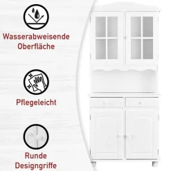 Esszimmerschränke|Anrichten*Pharao24 Massivholz-Küchenschrank Valuta