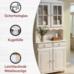 Esszimmerschränke|Anrichten*Pharao24 Massivholz-Küchenschrank Valuta