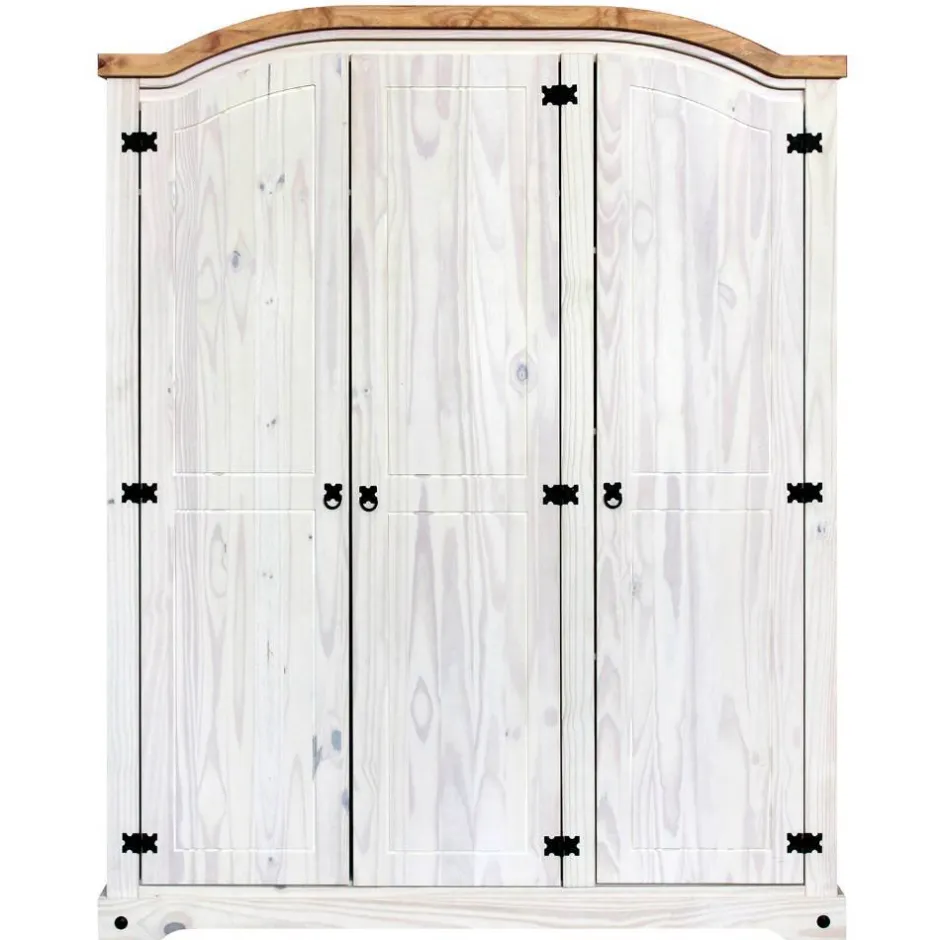 Pharao24 Massivholzkleiderschrank Blouno> Drehtürenschränke|Massivholz Kleiderschränke