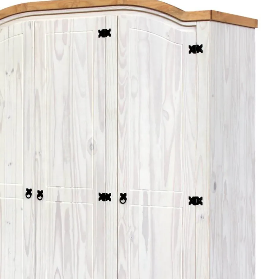 Pharao24 Massivholzkleiderschrank Blouno> Drehtürenschränke|Massivholz Kleiderschränke