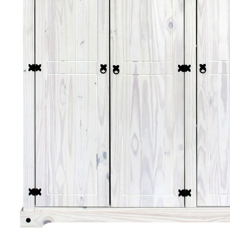 Pharao24 Massivholzkleiderschrank Blouno> Drehtürenschränke|Massivholz Kleiderschränke