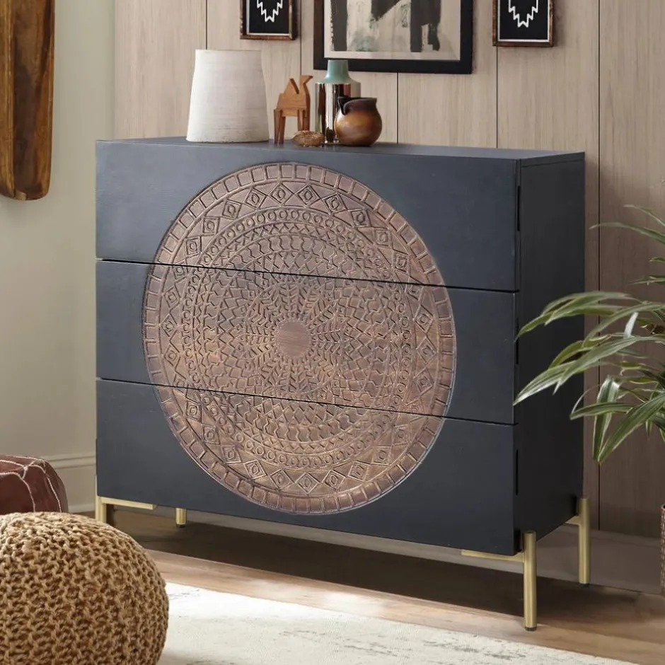 Flurkommoden|Schlafzimmerkommoden*Pharao24 Massivholzkommode Baptus