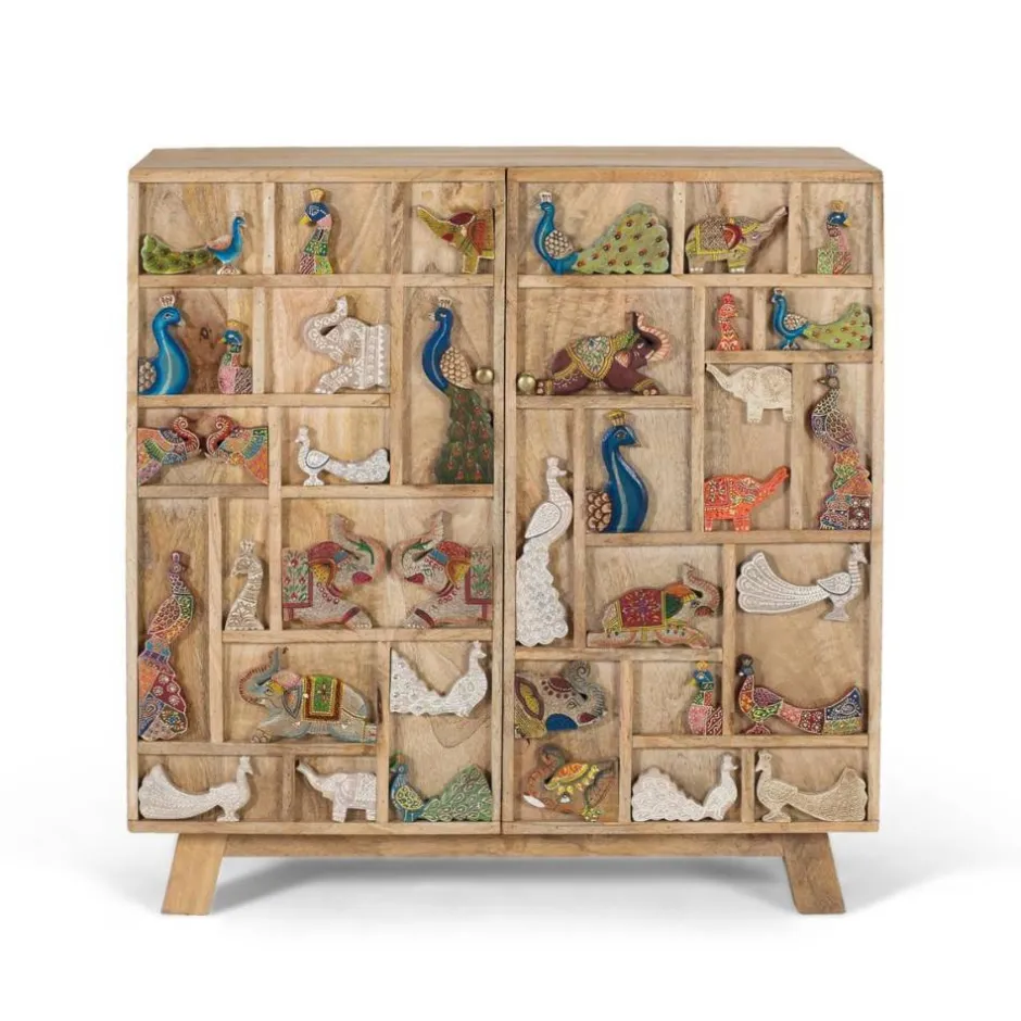 Pharao24 Massivholzkommode Caveira> Küchenkommode|Wohnzimmerkommoden