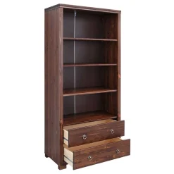 Massivholzmöbel|Büchervitrinen*Pharao24 Massivholzregal Maseria