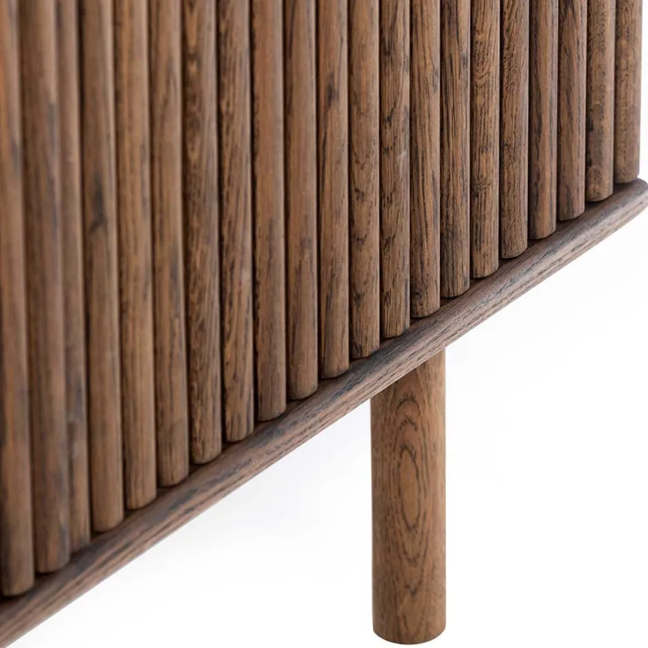 Pharao24 Massivholzschrank Albin> Vitrinenschrank|Wohnzimmervitrinen