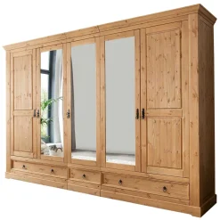 Massivholzmöbel|Drehtürenschränke*Pharao24 Massivholzschrank Crondira