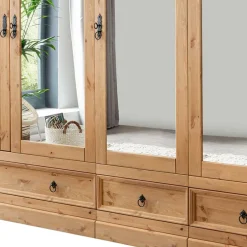 Massivholzmöbel|Drehtürenschränke*Pharao24 Massivholzschrank Crondira